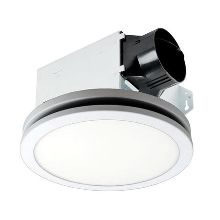 DELTA ELECTRONICS Delta Electronics ITG100RLED BreezIntegrity 100 CFM Exhaust Bath Fan & Dimmable Edge-Lit LED Light ITG100RLED